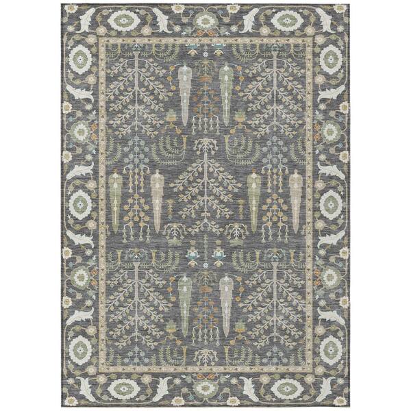 Chantille Machine Washable Indoor/Outdoor Abstract ACN2819 Gray 10 ft. x 14 ft. Area Rug