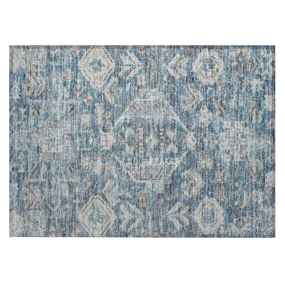 Chantille Machine Washable Indoor/Outdoor Abstract ACN2356 Denim 2 ft. x 3 ft. Accent Rug price history on PriceWatchPro