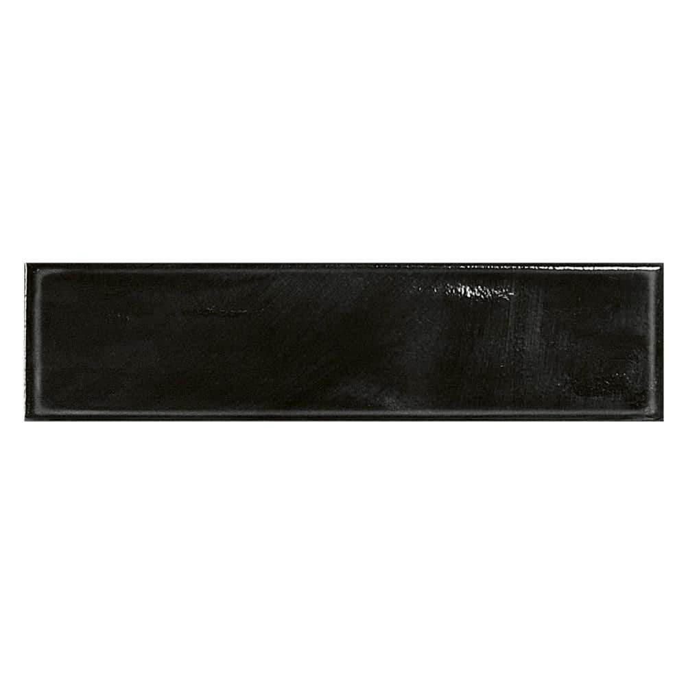 Stacy Garcia Olimar Nero 3.93 in. x 0.39 in. Polished Porcelain Wall Tile Sample price history on PriceWatchPro