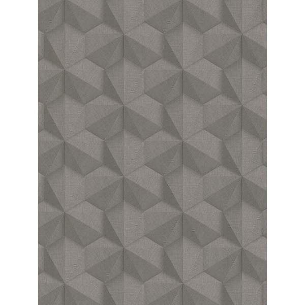 Walls Republic Tri-Hexagonal Taupe Paper Strippable Roll (Covers 57 sq. ft.)