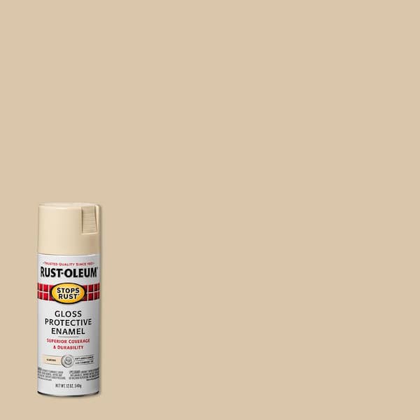 Rust-Oleum Stops Rust 12 oz. Protective Enamel Gloss Almond Spray Paint