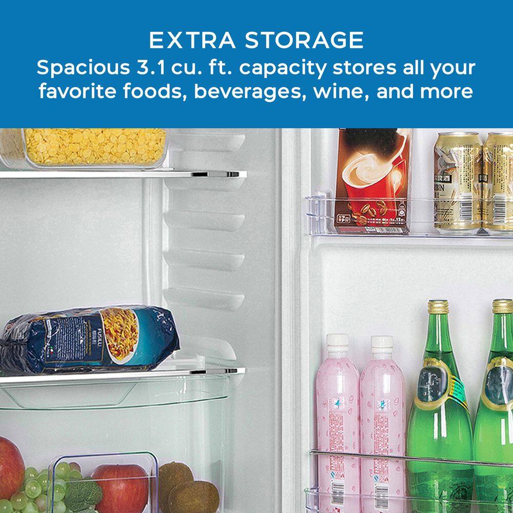 Robin's Egg Blue Compact Retro Mini Fridge with Glass Shelves