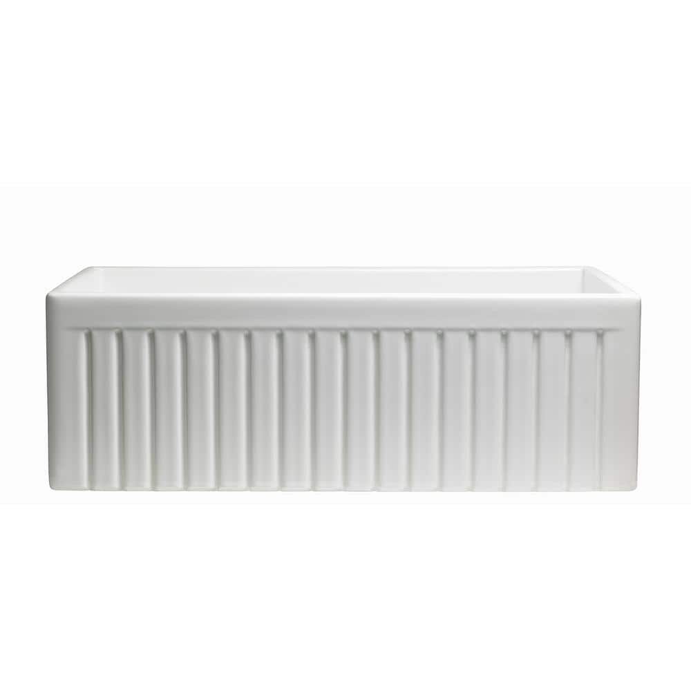 Empire Industries 33" White Fireclay Farmhouse Kitchen Sink