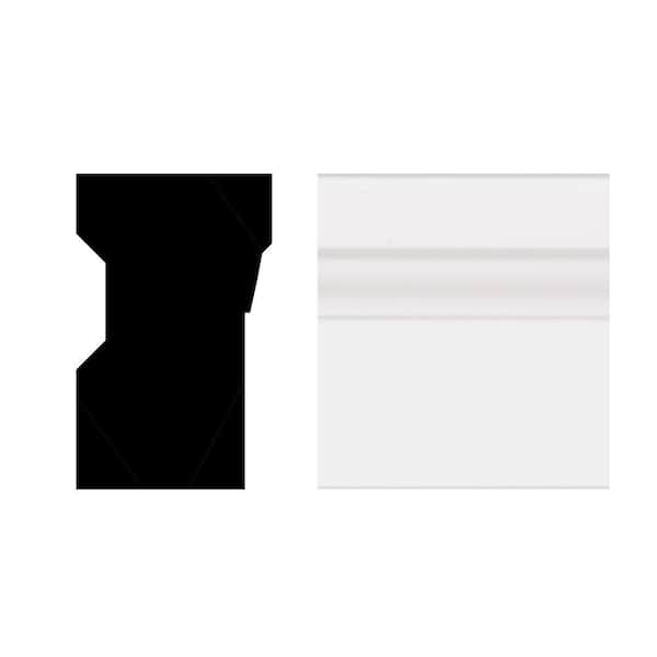 Royal Mouldings 180 1-1/4 in. x 2 in. x 96 in. PVC Brick Moulding