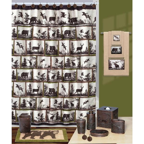 Creative Bath Rustic Montage Outdoors, Rustic Shower Curtain