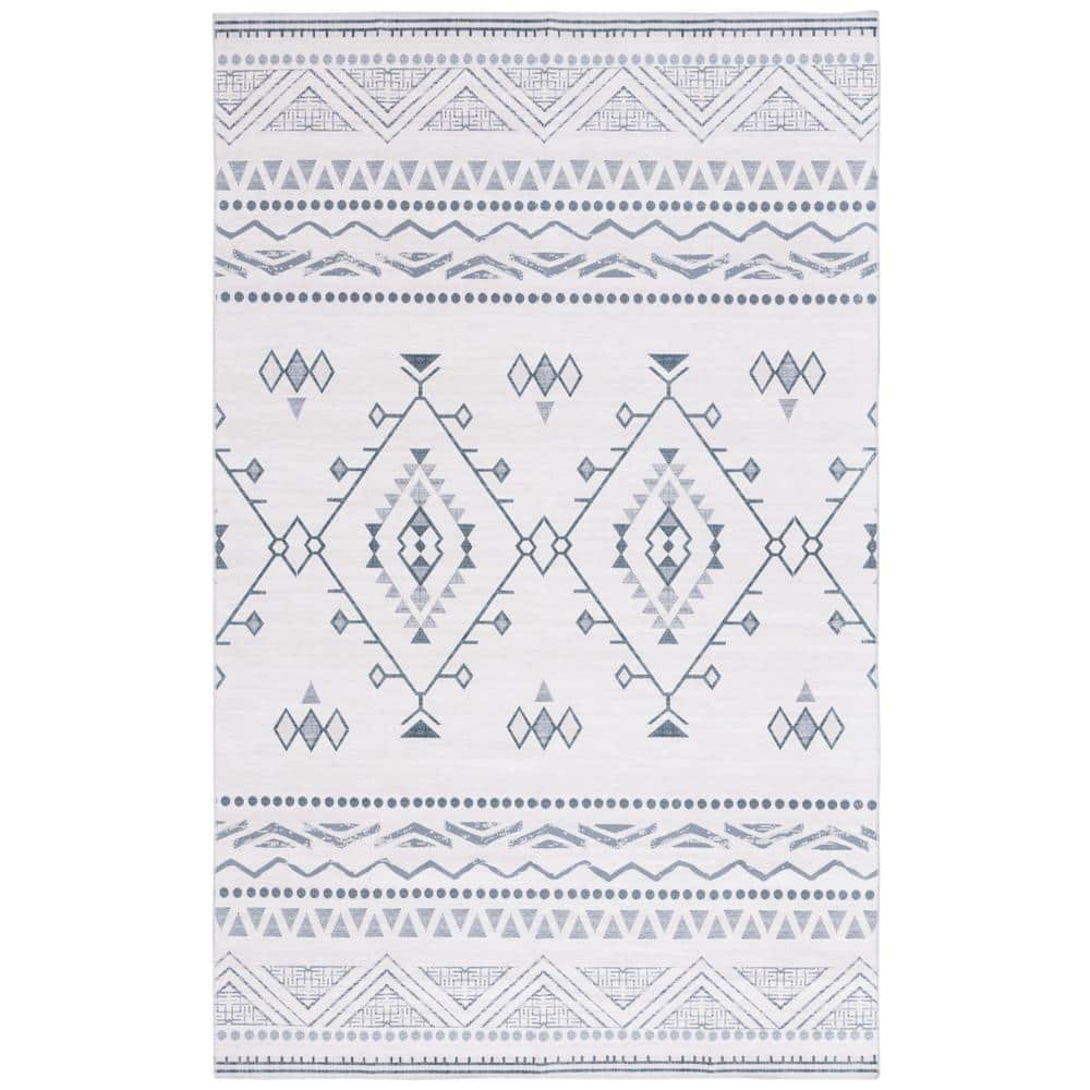 Arizona 4 ft. x 6 ft. Beige/Charcoal Parallel Western Machine Washable Area Rug price history on PriceWatchPro