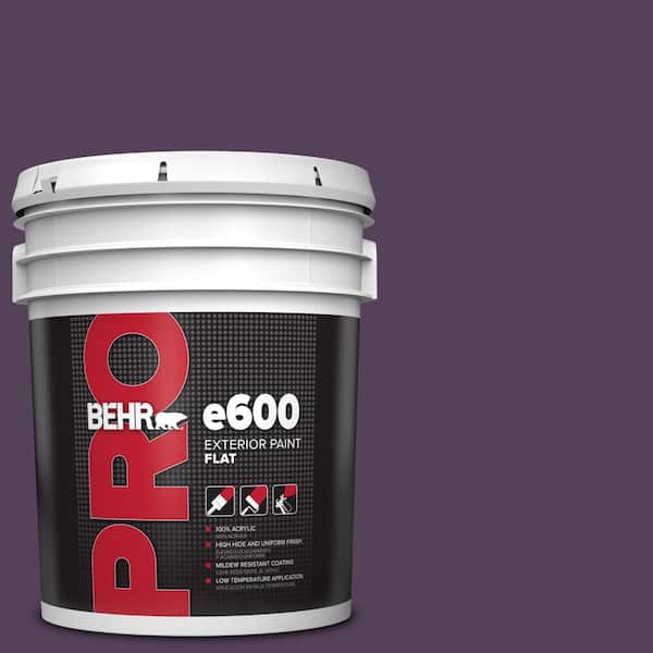 5 gal. #S-H-680 Purple Bloom Flat Exterior Paint