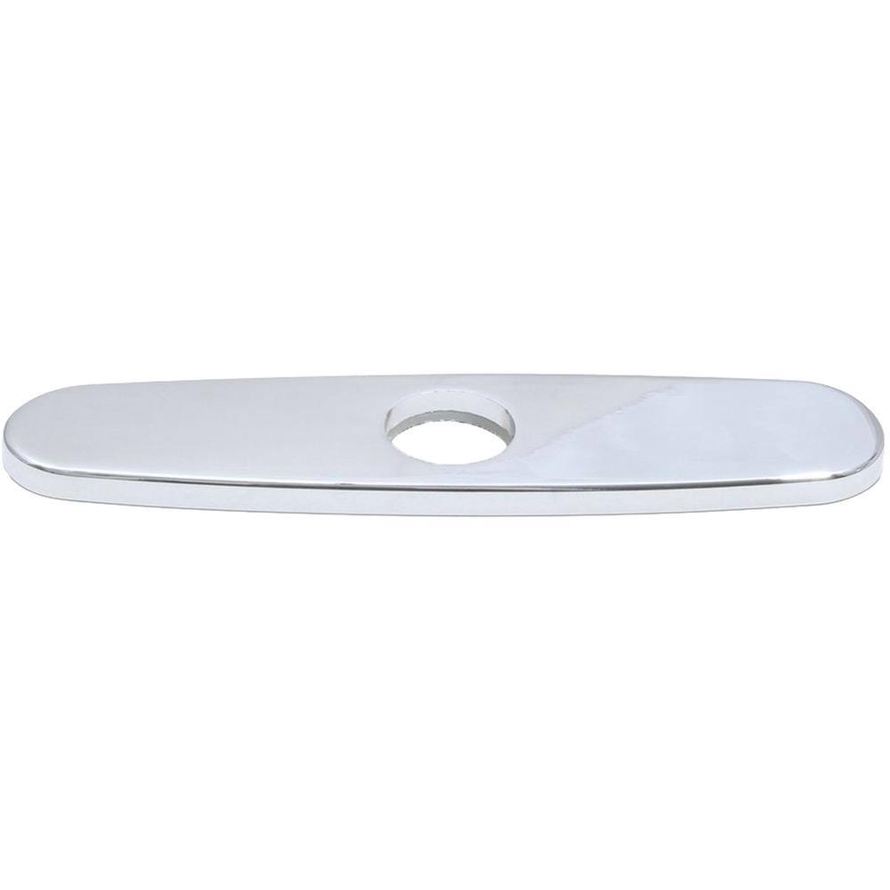 Chrome 10-Inch Universal Kitchen Faucet Deck Plate