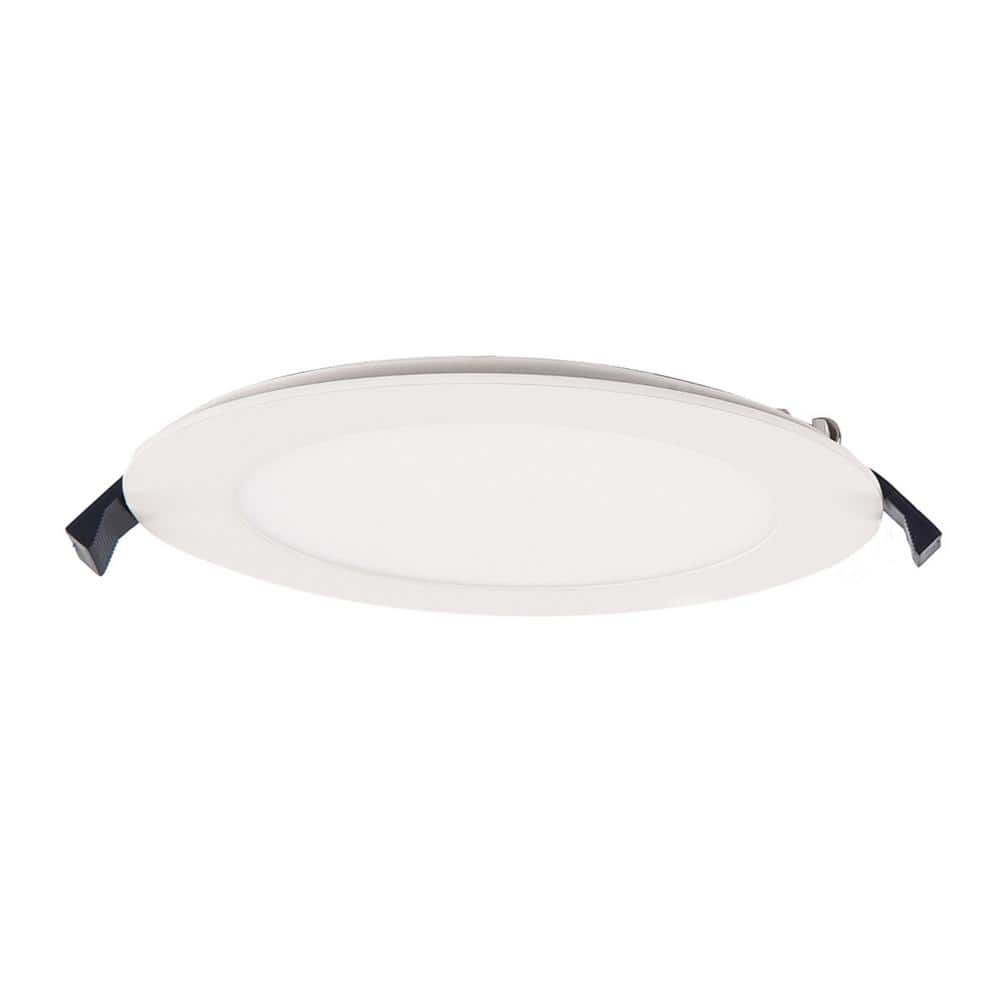 Lotos 6" White Aluminum LED Recessed Lighting Kit, Energy Star Certified