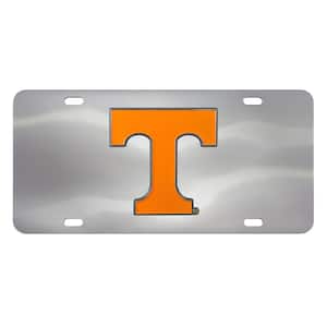 6 in. x 12 in. NCAA University of Tennessee Stainless Steel Die Cast License Plate