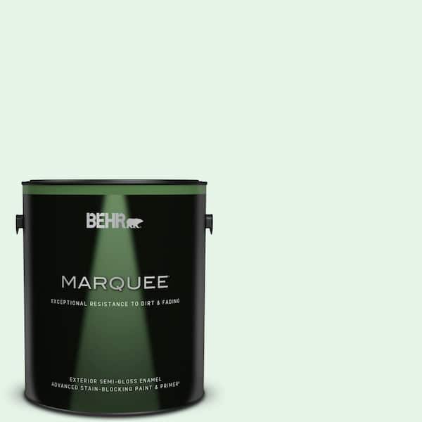 BEHR MARQUEE 1 gal. #PPL-25 Sign of Spring Semi-Gloss Enamel Exterior Paint & Primer