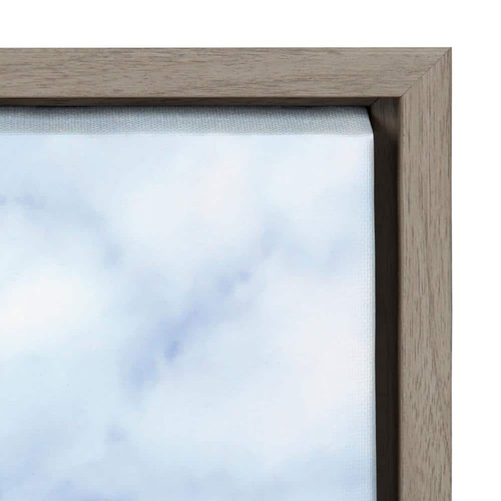 Sylvie La Jolla Commute Gray Framed Canvas Art 23x33