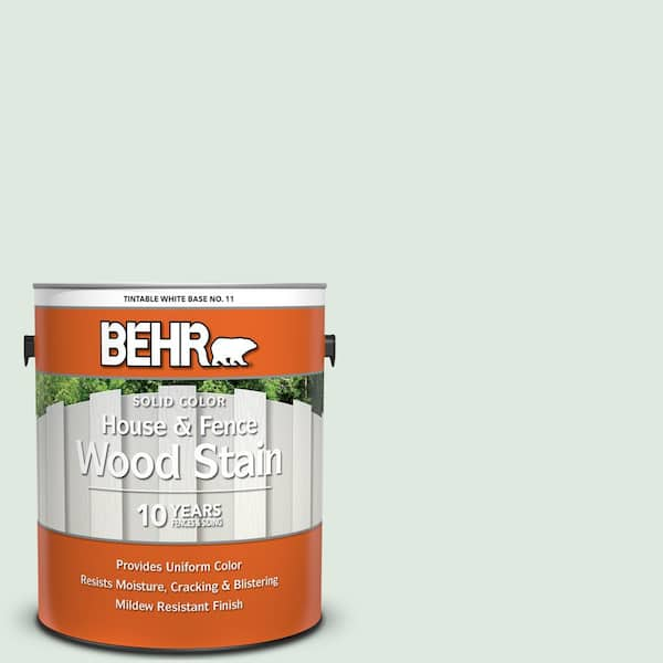 BEHR 1 gal. #440E-1 Relaxing Green Solid Color House and Fence Exterior Wood Stain