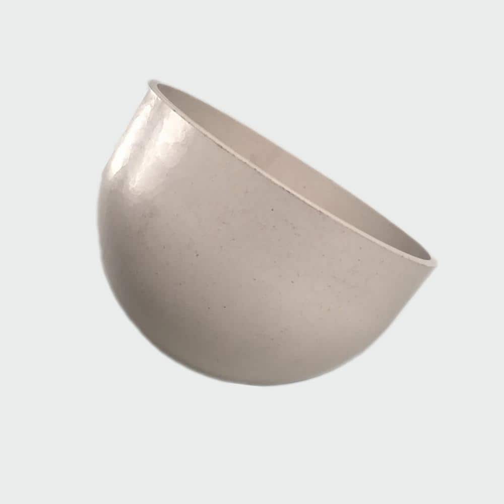 Cream 7" Orbital Bamboo Planter for Succulents