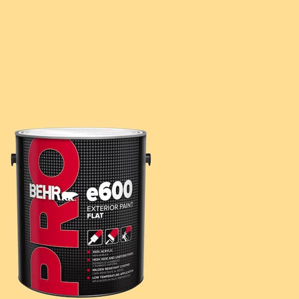 BEHR PRO 1 gal. #350B-5 Straw Hat Flat Paint