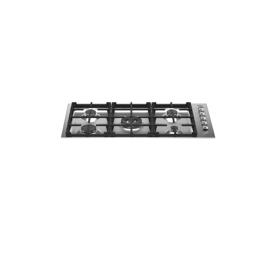 Bertazzoni Professional 36 in. DropIn Gas Cooktop in Stainless Steel