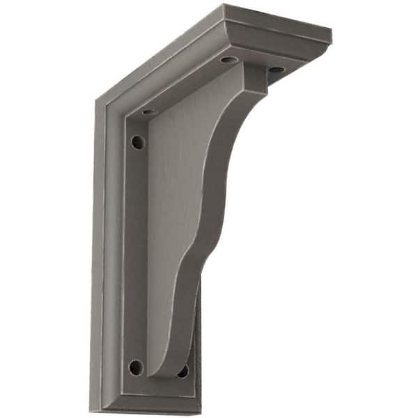 Ekena Millwork 3-1/2 in. x 9 in. x 7 in. Reclaimed Grey Hamilton Traditional Wood Vintage Decor Bracket