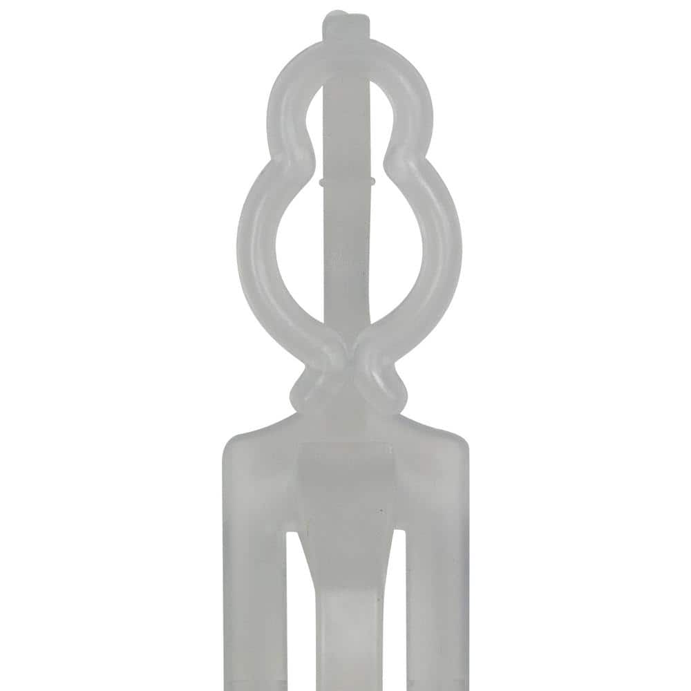 26ct Clear Plastic Universal Gutter and Shingle Light Clips
