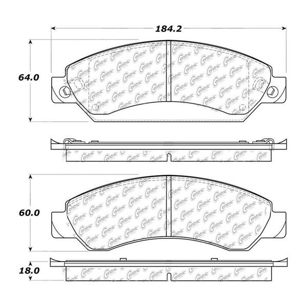 Centric Parts Disc Brake Pad Set