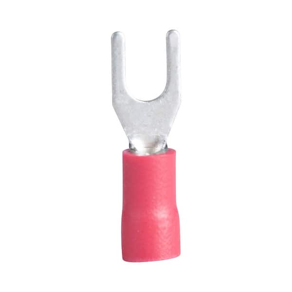Gardner Bender 22 to 18 AWG Vinyl-Insulated Spade Terminals, 8 to 10 Stud (100-Pack)