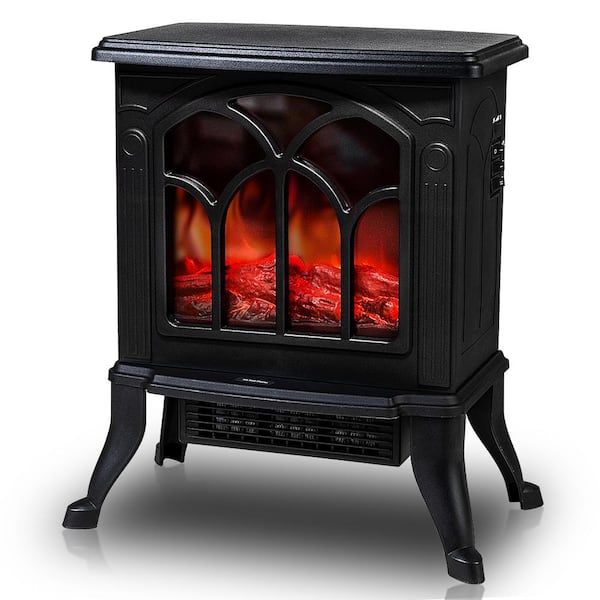 Lifeplus Electric Fireplace Freestanding Fireplace with Realistic Cool Flame Effect Overheating Protection 750-Watt/1500-Watt