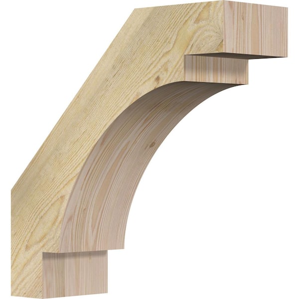 Ekena Millwork 6"W x 18"D x 18"H Merced Rough Sawn Knee Brace, Douglas Fir
