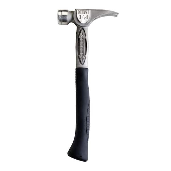 Stiletto 14 oz. TiBone Smooth Face Hammer with 15.25 in. Curved Handle