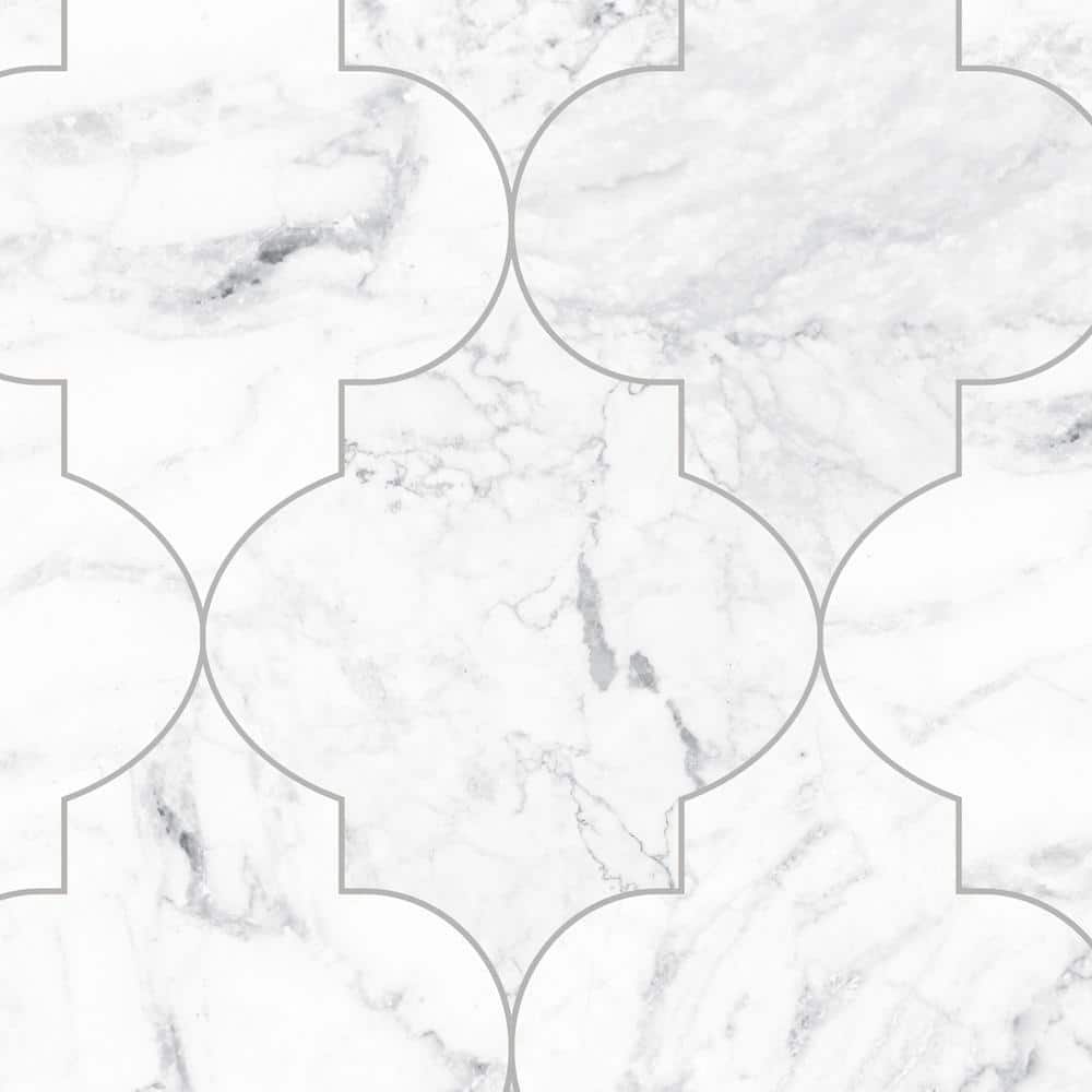 Moroccan Marble Grey Peel and Stick Vinyl Wallpaper