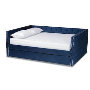 Larkin Blue Queen Daybed with Trundle