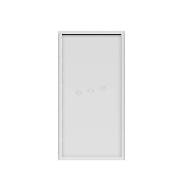 Slim Shaker Assembled 18 in. W x 36 in. H x 12 in. D Wall Kitchen Cabinet in White