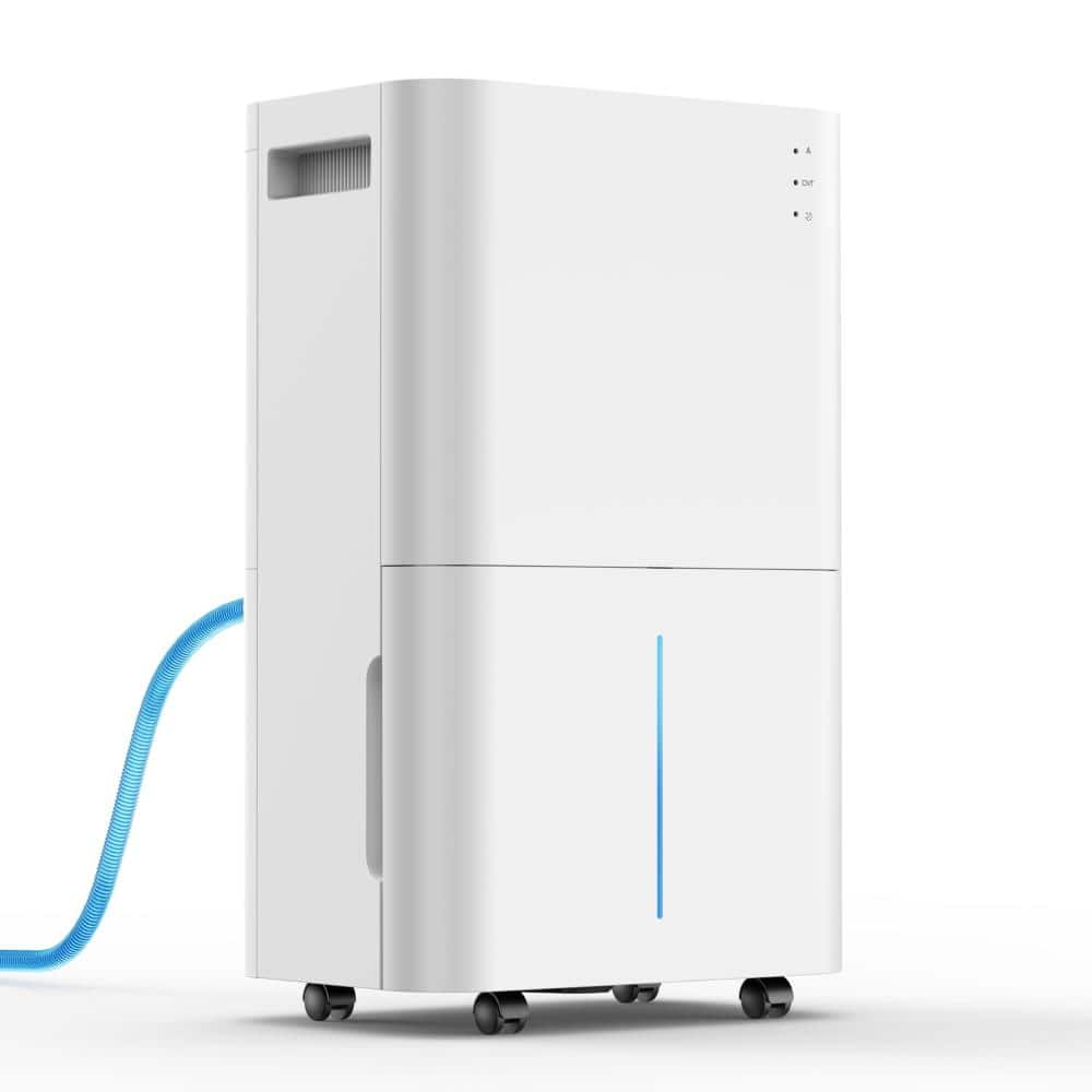 50 pt. 4000 sq.ft. White Dehumidifier for Home and Basement, Drain Hose, Quiet, Timer, Auto Defrost price history on PriceWatchPro