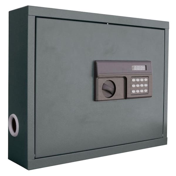 Sandusky .85 cu. ft. All Steel Wall Mount Laptop Safe with Electronic Lock, Charcoal
