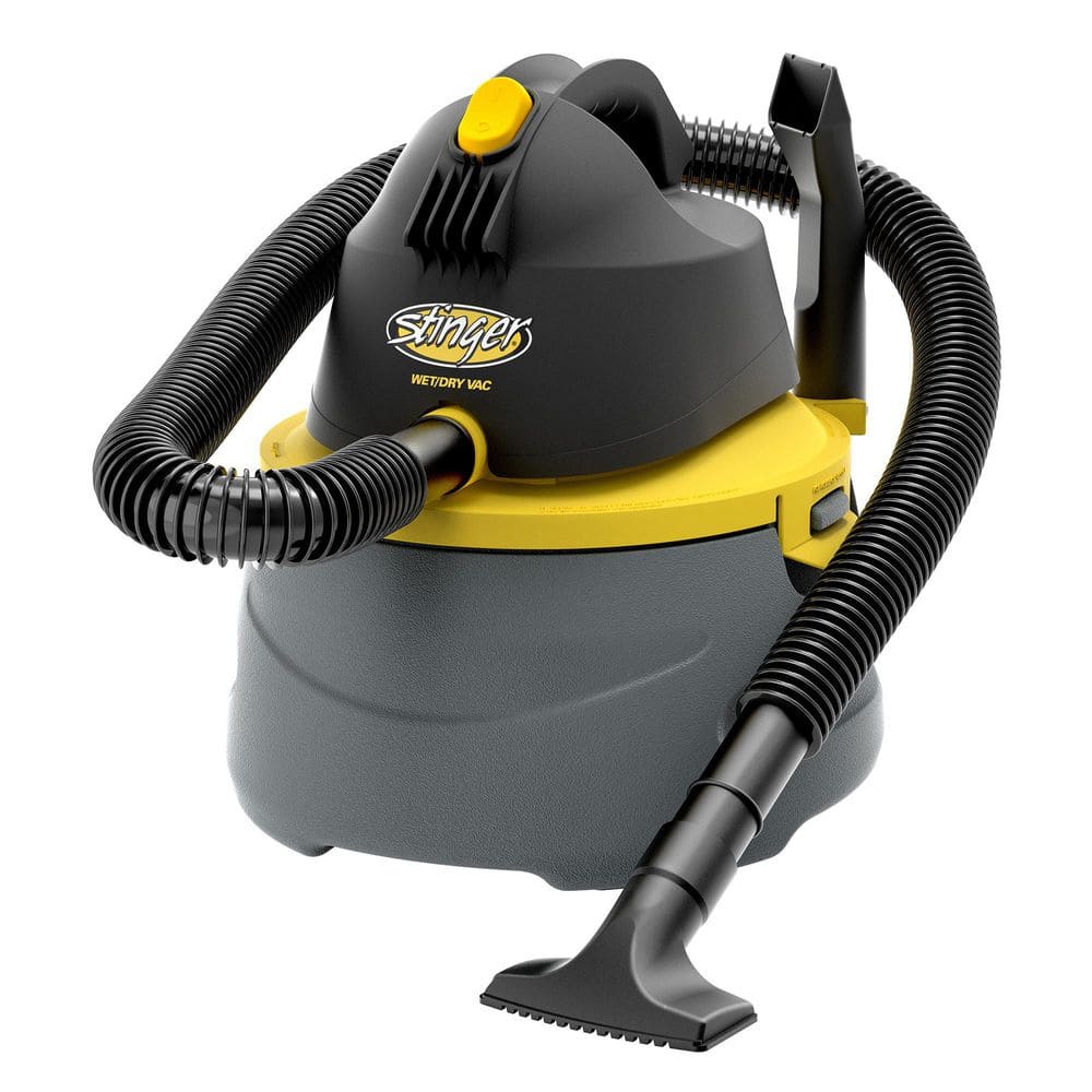 Stinger 2 Gal. 2.5 Peak HP Small Shop Vacuum Wet Dry Vac with