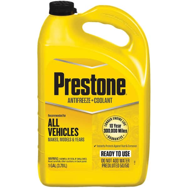 Prestone All Vehicles - 10yr/300k mi - Antifreeze+Coolant (1 Gal - Ready to  Use) AF2100 - The Home Depot