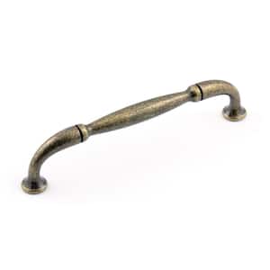 Hudson Collection 3 3/4 in. (96 mm) Burnished Brass Traditional Curved Cabinet Bar Pull