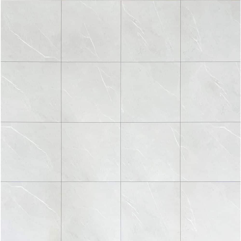 White Marble Tile SPC Click - Floor Depot