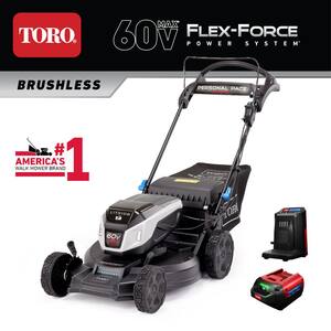 21 in. Super Recycler 60-Volt Personal Pace SmartStow Cordless Walk Behind Mower w/Headlights and 7.5 Ah Battery/Charger
