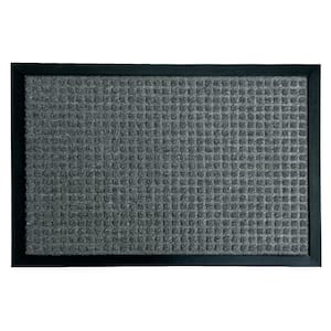 Nottingham Charcoal 18 in. x 30 in. Rubber Backed Carpet Mat