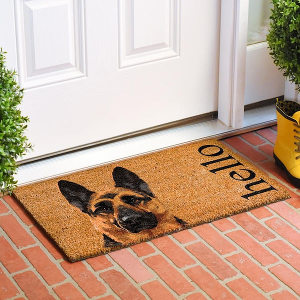 German shepherd shop door mat