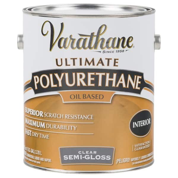 Varathane 1 gal. Clear Semi-Gloss 275 VOC Oil-Based Interior Polyurethane (2-Pack)