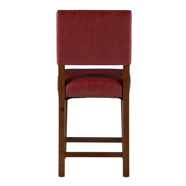 Linon Home Decor Brook 24 In Red, Home Goods Furniture Bar Stools