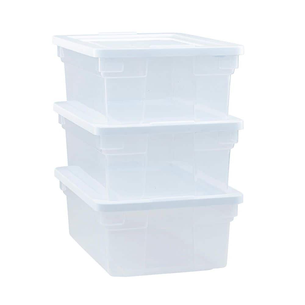 White 12-Quart Multi-Purpose Storage Bin