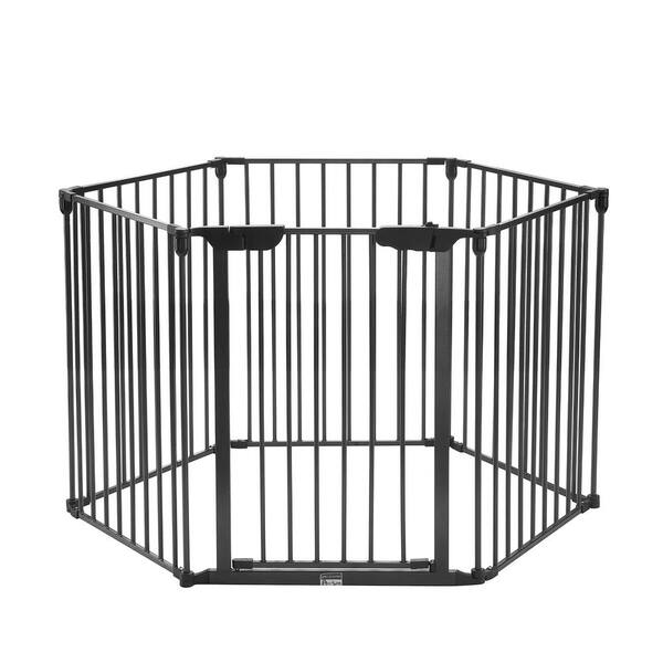Pet Trex 30 in. H Pet Exercise Playpen - 6 Panel Folding Indoor/Outdoor Enclosure with Gate for Dogs, Puppies, and Kittens