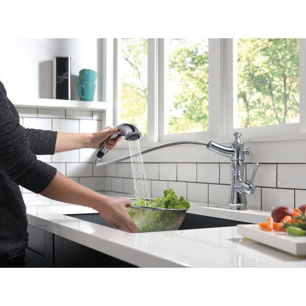 Cassidy Arctic Stainless Single Handle Pull-Out Kitchen Faucet