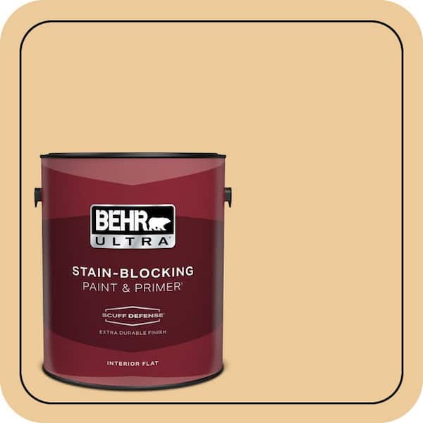 BEHR ULTRA 1 gal. #M270-4 Filtered Moon Extra Durable Flat Interior Paint & Primer