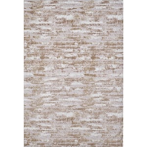Milano Home Beige 10 ft. x 13 ft. Woven Area Rug