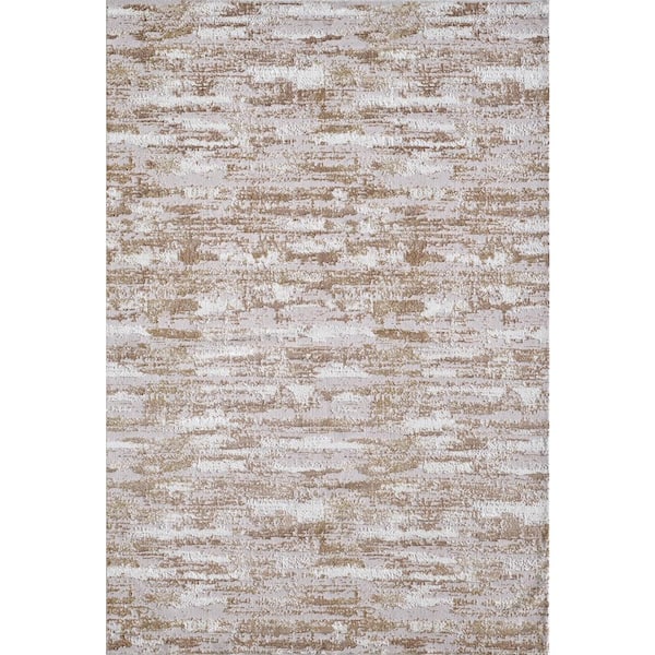 Amazing Rugs Milano Home Beige 10 ft. x 13 ft. Woven Area Rug