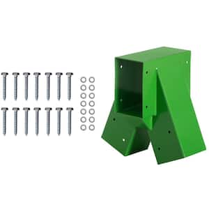 Green Brackets A-Frame Middle Swing Set for Outdoor Swing - Heavy Duty Steel Swing Set Hardware with Mounting Kit