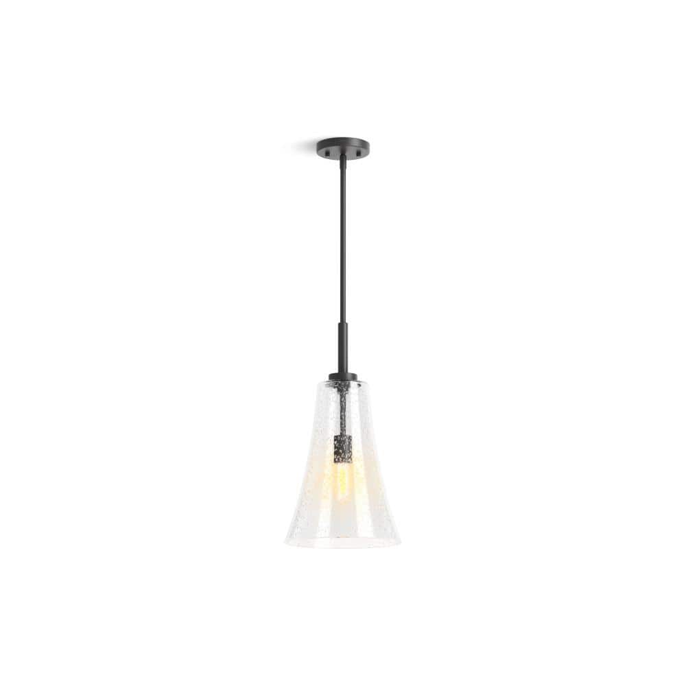 Simplice 10 in. 1-Light Matte Black Shaded Pendant price history on PriceWatchPro