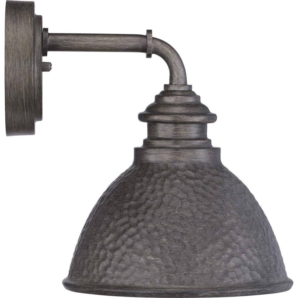 Antique Pewter 10" Rustic Steel Wall Lantern